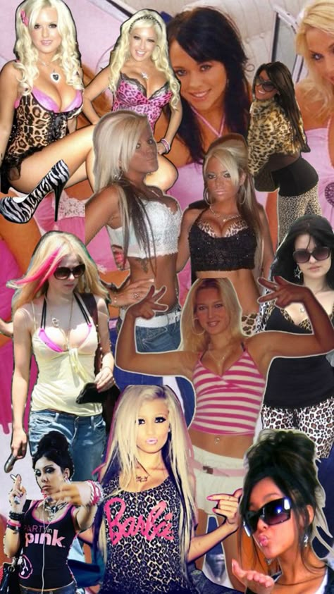 #trashy #2000s #00s #y2k Y2k Moodboard, Trashy 2000s, Pink Playboy, Mood Aesthetic, 2000s Pink, Fashion Girly, Mcbling Y2k, Aesthetic Fashion, Collage