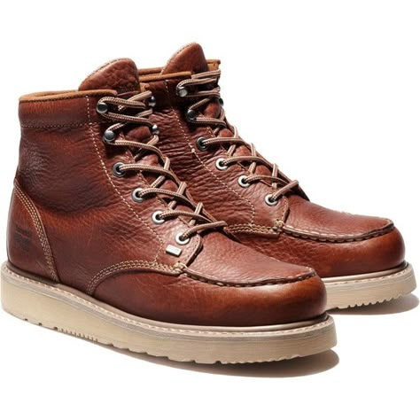 Timberland Work Boots - Timberland PRO | Overlook Boots Wedge Work Boots, Timberland Store, Rugged Leather, Timberland Pro, Work Boots Men, Work Boot, Long Hours, Classic Boots, Timberland Mens