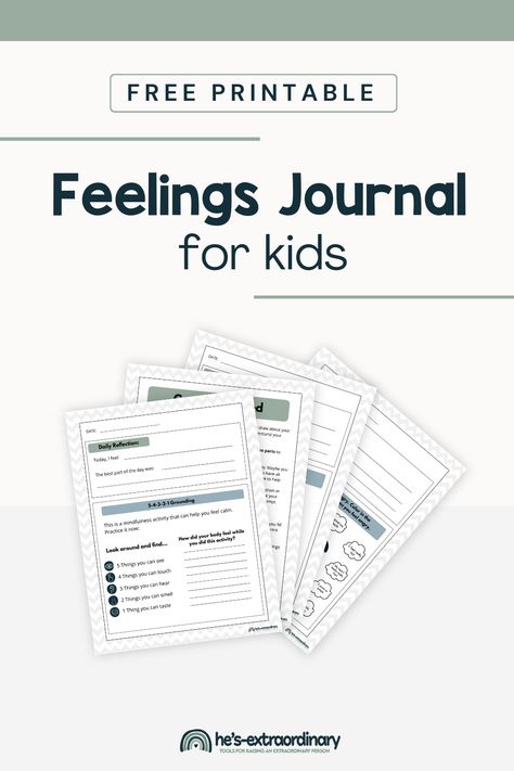 A free printable guided feelings journal for kids. It provides a safe space for them to reflect on their feelings and gain a deeper understanding of their emotional world. Family Coaching, Bullet Journal For Kids, Feelings Journal, School Psychology Resources, Understanding Feelings, Teaching Emotions, Psychology Resources, List Of Emotions, Emotional Literacy