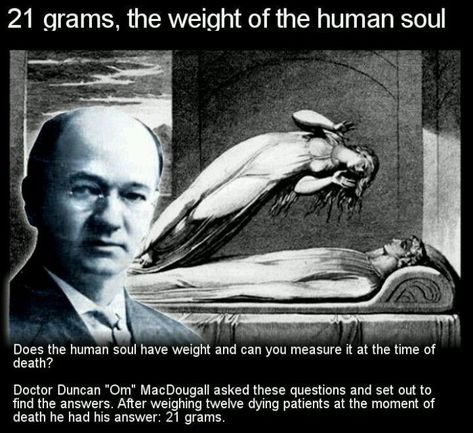 Duncan MacDougall (Weight of soul) Paranormal Facts, Scary Facts, Creepy Facts, Legends And Myths, 21 Grams, The Boogeyman, Random Facts, Human Soul, Urban Legends