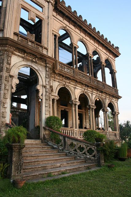 Philippines Architecture, Philippine Architecture, Abandoned Mausoleum, Malacanang Palace Philippines, Filipino Architecture, Abandoned Gothic Mansion, Decaying Mansion, Abandoned Monastery, Philippine Houses