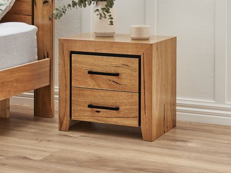 Bedside Table With Measurements, Bedside Table Measurements, Wooden Bed Side Table, Bed Side Table Design, Kids Bed Linen, Table Measurements, Wooden Bedside Table, Timber Veneer, Bed Side Table