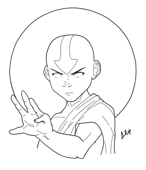 Atla Coloring Pages, Avatar Korra Drawing, Avatar Aang Tattoos, Avatar The Last Airbender Drawings, How To Draw Avatar The Last Airbender, Aang Drawing, Avatar Aang Drawing, Avatar The Last Airbender Art Drawing, Aang Sketch