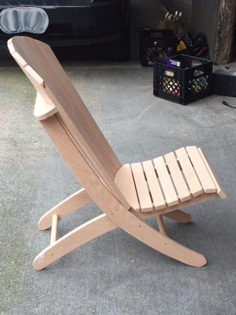 Picture of Adirondack Beach Chair w/ 2 Positions Patio Chairs Diy, Adirondack Chairs Diy, Adirondack Chair Plans, Chairs Diy, Woodworking Chair, Lawn Chair, Outdoor Furniture Plans, Belt Sander, Diy Chair