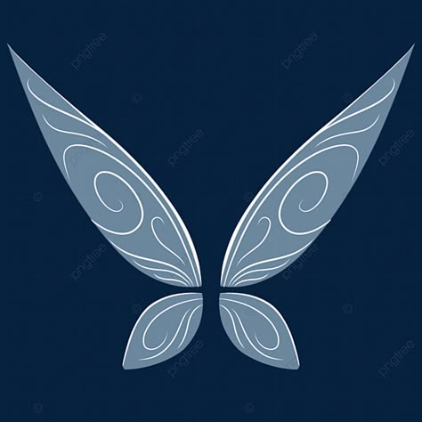 Fairy Wing Ideas, Fairy Wings Cartoon, Tinkerbell Wings Tattoo, Simple Fairy Wings, Fairy Wings Outline, Tinker Bell Wings, Fairy Wings Png, Fairy Wings Drawing, Tinkerbell Wings