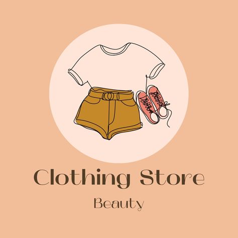 Logo For Online Shop Clothes, Online Shop Profile Picture Ideas, Online Shoping Logo Aesthetic, Ukay Ukay Logo Design, Ukay Ukay Logo Background, Clothing Business Logo Ideas Aesthetic, Clothes Shop Logo Design Ideas, Logo For Clothing Business Aesthetic, Cloth Logo Design Ideas