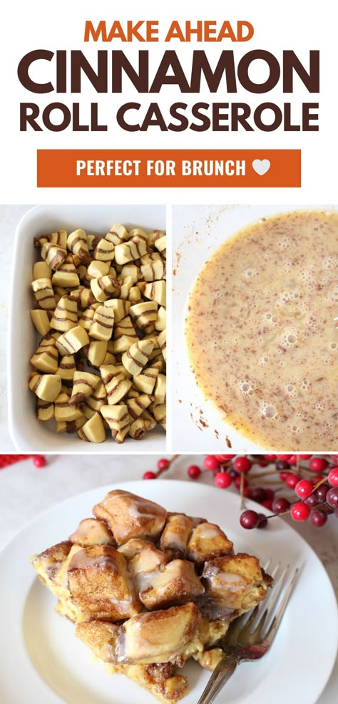 Easy Casserole Breakfast, Easy Breakfast Sweets For A Crowd, Cinnamon Roll Casserole Gluten Free, Christmas Morning Cinnamon Roll Casserole, Easy Team Breakfast Ideas, Sweet Breakfast Casserole Easy, Night Before Cinnamon Roll Casserole, Thanksgiving Breakfast Crockpot, Breakfast Holiday Ideas