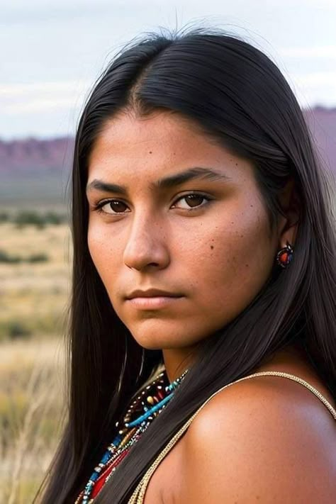 Beautiful Indigenous Women, Native American Skin Tone, Native American Makeup Women, Native American Woman Models, Native American Makeup, Native American Portraits, Native American Girl, Native Woman, Native American Woman