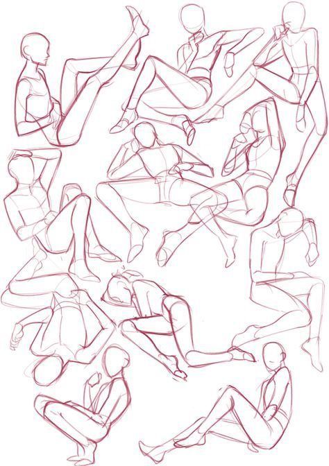 Sitting Reference Pose, Pose Archives, Oc Poses, Relaxed Pose, Big Library, Drawing Hacks, Sitting Pose, Reference Drawing, Body Reference Drawing