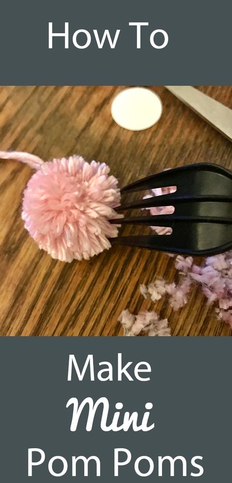 How to Make Mini Pom Poms! - The Graphics Fairy How To Make Pom Poms With Embroidery Thread, Fabric Pom Pom Diy, How To Make Mini Pom Poms, Diy Mini Pom Poms, Make A Pom Pom, Tiny Pom Poms Diy, Small Pom Poms Diy, Mini Pom Pom Crafts, Pom Pom Making