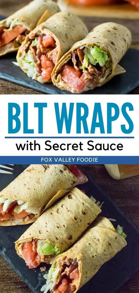 Blt Sandwich With Cheese, Blt Wraps Healthy, Summer Wraps Recipes Dinners, Toasted Wraps Recipes, Blt Meal Prep, Blt Recipes Dinners, Healthy Blt Wrap, Quick And Easy Wraps, High Protein Blt Sandwich