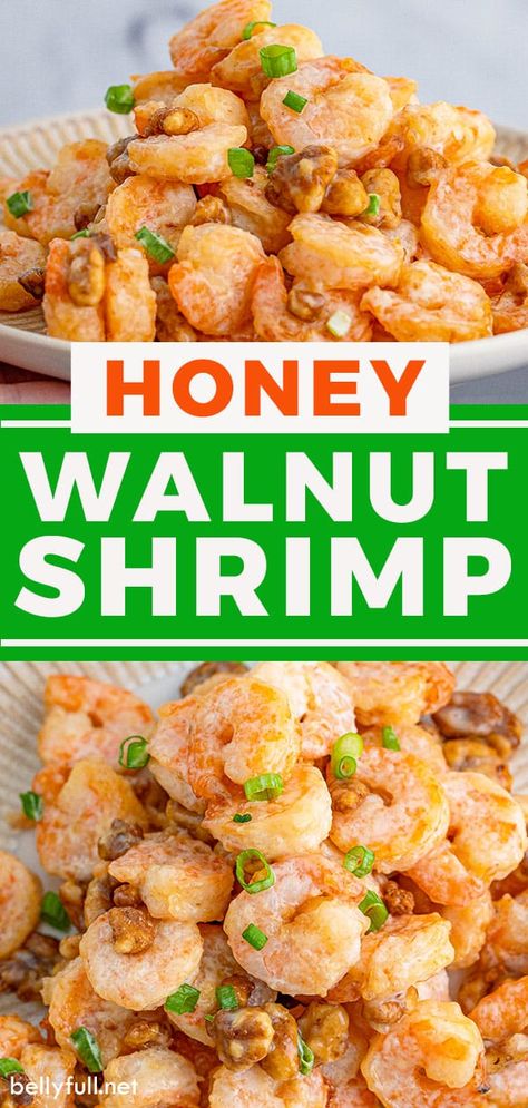 Almond Shrimp Recipes, Walnut Recipes Dinner Dishes, Gluten Free Honey Walnut Shrimp, Honey Walnut Shrimp Recipe Healthy, Hot Honey Walnut Shrimp, Shrimp Walnut Recipes, Honey Coconut Shrimp, Crunchy Shrimp Recipes, Healthy Honey Walnut Shrimp