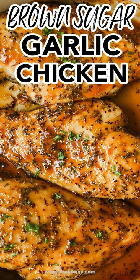 Brown Sugar Garlic Chicken, Chicken Breast Oven, Garlic Brown Sugar Chicken, Chicken Breast Recipes Baked, Homemade Salsa Recipe, Motherhood Tips, Easy Chicken Breast, Chicken Breast Recipes Easy, Oven Baked Chicken