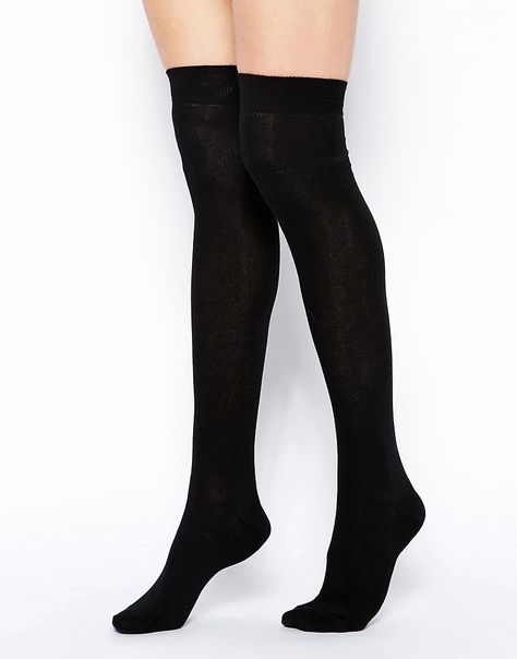 Over Knee Socks, Cotton Lingerie, Tights Socks, Over The Knee Socks, Stocking Tights, Thigh High Socks, Black Socks, Womens Tights, Fashion Wishlist