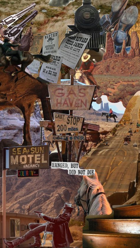 #cowboys #aesthetics #moodboard #collage #aesthetic Western Mood Board, Cowboys Aesthetic, Cowboy Moodboard, Punchy Western Wallpaper Iphone, Cowboy Aesthetic Wallpaper, Vintage Cowboy Aesthetic, Modern Cowboy Aesthetic, Cowboy Collage, Retro Western Aesthetic