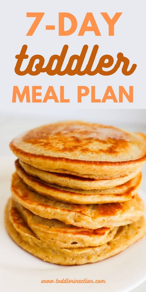 Weekly Toddler Meal Plan with easy healthy recipes for your toddler! Including healthy breakfast ideas like pancakes or oatmeal, lunches and dinner recipes for toddlers! Easy Toddler Breakfast Meal Prep, Nutritious Meals For Toddlers, Healthy Recipes For Toddlers Easy, Meal Ideas Toddler, Whole Food Toddler Meals, Toddler Meal Planning, Toddler Friendly Meals Dinner Ideas, Nutritious Toddler Meals, Dinner Idea For Toddlers