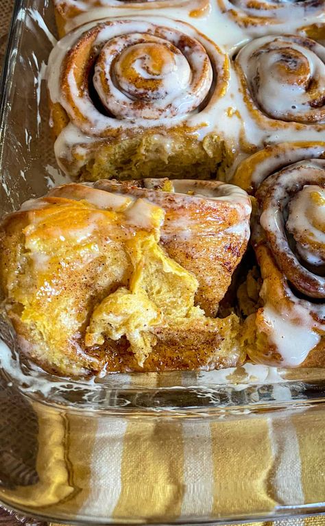 Pumpkin Spice Cinnamon Rolls | Begin with Butter Pumpkin Brioche, Brioche Cinnamon Rolls, Pumpkin Spice Cinnamon Rolls, Fall Brunch, Instant Yeast, Vegetarian Cheese, Pumpkin Puree, Baking Pans, Cinnamon Rolls