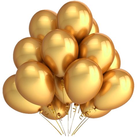 Golden Balloons, Spider Web Halloween Decorations, Balloon Png, 58th Birthday, Gold Confetti Balloons, Colour Background, Metallic Balloons, Unicorn Kids, Hollywood Party