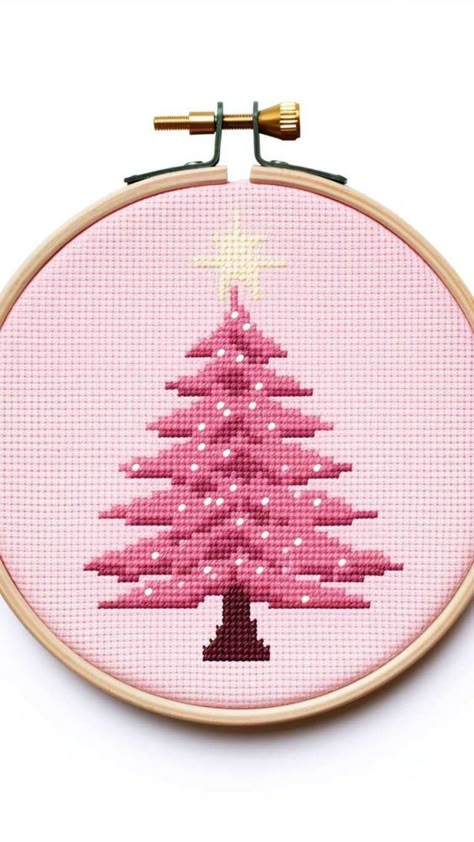 30 Christmas Cross Stitch Ideas to Brighten Your Holidays - Crafty Cici Joy Poinsettia Cross Stitch Pattern Free, Easter Cross Stitch Patterns Free, Valentine Cross Stitch Patterns, Free Christmas Cross Stitch Patterns, Pink Cross Stitch, Christmas Headbands, Sew Christmas, Cross Christmas Tree, Santa Cross Stitch