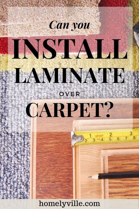 A common question asked is whether you can install laminate over an existing carpet. The answer is usually no, and there are several reasons for this. #installinglaminateflooring #laminateflooring Laminate Over Carpet, Laminate Plank Flooring, Installing Laminate Flooring, Removing Carpet, Home Carpet, Vinyl Sheets, Wood Laminate, Plank Flooring, Laminate Flooring