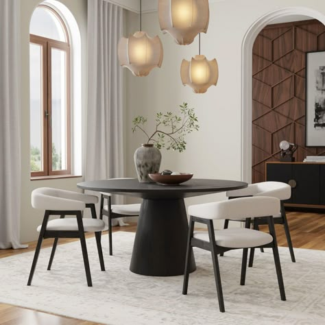 Round Dining Table Decor, Dining Table Vintage, 60 Round Dining Table, Round Dinner Table, Black Round Dining Table, Round Dining Table Set, Dining Table Set For 4, Round Dining Room Table, Round Dining Table Sets