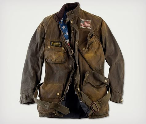 Barbour Steve Mcqueen Jacket, Steve Mcqueen Style, Waxed Cotton Jacket, Barbour Jacket, Barbour Steve Mcqueen, Barbour International, Wax Jackets, Steve Mcqueen, Cool Jackets