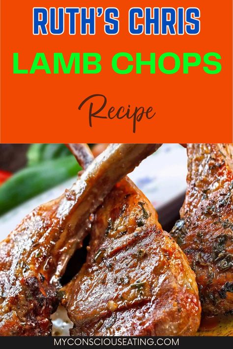 Lamb chops on a plate Best Lamb Chop Recipes Sauces, Ruth’s Chris Steak Recipe, Reverse Sear Lamb Chops, Forequarter Lamb Chops Recipe, Ruth’s Chris Chicken, Lamb Chops Marinade, Cracker Barrel Fried Apples, Lamb Chops Recipe, Ruth Chris