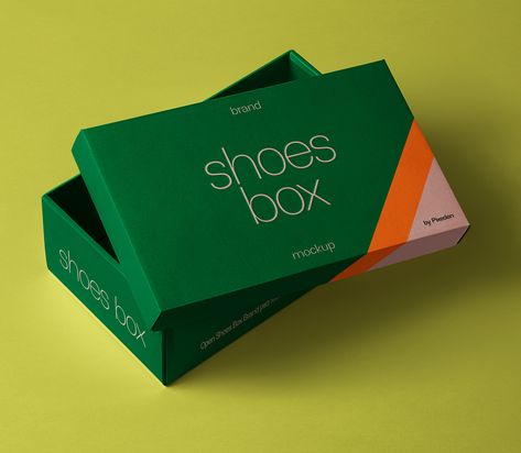 Shoes Psd Box Branding Psd Mockup on Pixeden Shoes Packaging, Circle Business Cards, Candy Text, Packaging Template Design, Free Packaging Mockup, Sign Mockup, Shoes Box, Business Card Branding, Box Mockup