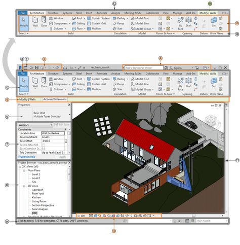 Revit user interface tour | Autodesk Customer Success, Keyboard Shortcuts, Used Tools, User Interface