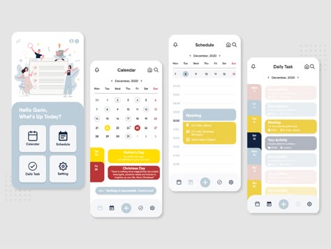 Calender Ui, Desain Ux, Ui App Design, App Design Layout, Android App Design, 달력 디자인, Calendar Layout, Calendar App, Mobile App Design Inspiration