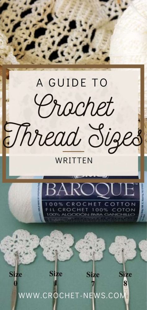 Trendy Crochet Bag, Crochet Hook Sizes Chart, Crochet Thread Projects, Crochet Thread Patterns, Thread Size Chart, Crochet Hook Handles, Crochet Thread Size 10, Elegant Crochet, Handmade Backpacks