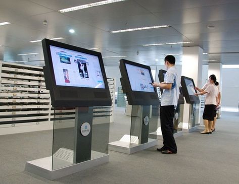 Helping Your Business Grow with Kiosks and Interactive Solutions Information Kiosk, Interactive Kiosk, Interactive Kiosks, Digital Kiosk, Entrance Signage, Wayfinding Signage Design, Beauty Therapy Room, Interactive Walls, Innovation Lab