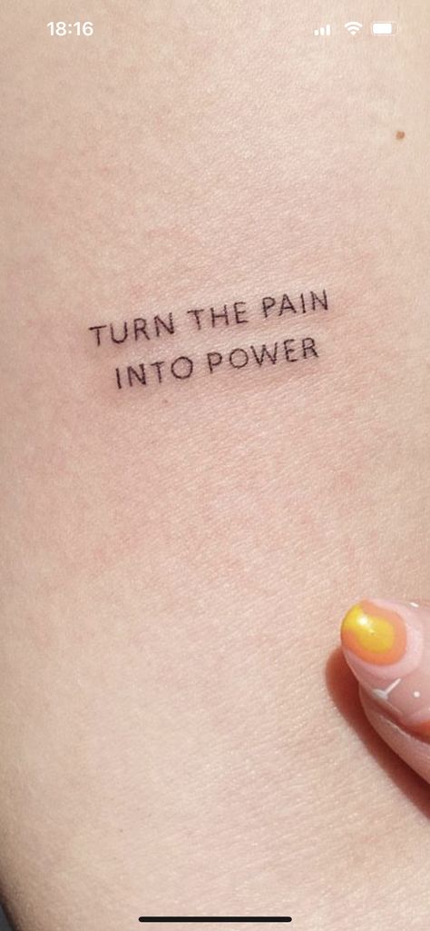 You Made It Tattoo, Healing Process Tattoo Ideas, Healed Tattoo Ideas, Neglect Tattoo, Tattoo Ideas Mentality, Tattoo Ideas Female Healing, Turn The Pain Into Power Tatoos, Strong Mind Tattoo, Breaking Generational Curses Tattoo