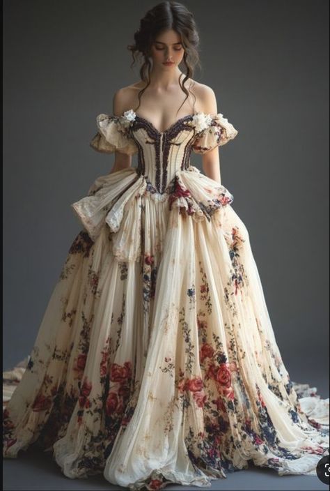 Book Ball Gown, Whimsical Gown, Different Wedding Dresses, Dreamy Gowns, Estilo Indie, Gown Inspiration, Fantasy Dresses, Fantasy Gowns, Classy Fashion