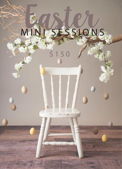 Easter Studio Photoshoot, Outside Easter Photography Ideas, Spring Photoshoot Indoor, At Home Easter Photoshoot, Simple Easter Photoshoot, Easter Mini Session Indoor, Easter Photography Ideas Mini Sessions, Easter Session Photography, Easter Minis Photography