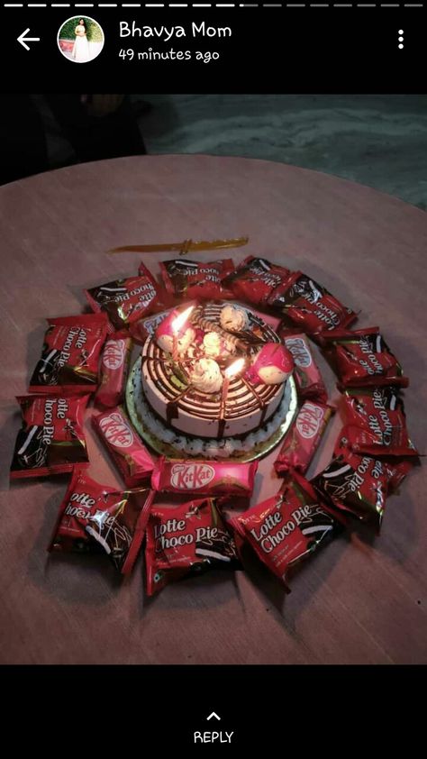 #Strawberry patty       #Kitkat       #Lotte choco pie Lotte Choco Pie Cake, Real Birthday Cake Snapchat, Lotte Choco Pie, Birthday Cake Real Pic Snapchat, Choco Pie, Pie Cake, Kit Kat, Strawberry Cake, Happy Birthday Quotes