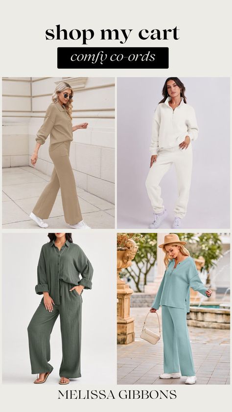 Looking for the perfect stay-at-home outfit that's both comfortable and stylish? Look no further than these comfy co-ords! Our stay-at-home mom-approved sets are perfect for lounging around the house, running errands or even taking a quick nap. Made from soft and cozy materials, you'll never want to take them off! With a variety of colors and styles to choose from, you're sure to find the perfect match for your personal style. At Home Mom Outfits, Stay At Home Mom Outfits, Stay At Home Outfits, Outfits For Mom, At Home Outfits, Outfits Amazon, Mom Vibes, Motherhood Inspiration, Outfits Matching