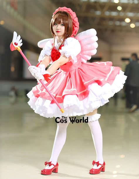 Cardcaptor Sakura Kinomoto Sakura Dress Uniform Outfit Anime Customize Cosplay Costumes| | - AliExpress Cardcaptor Sakura Costumes, Cardcaptor Sakura Inspired Outfits, Sakura Kinomoto Outfit, Card Captor Sakura Cosplay, Card Captor Sakura Outfits, Maid Pose, Cardcaptor Sakura Outfits, Card Captor Cosplay, Magical Girl Cosplay