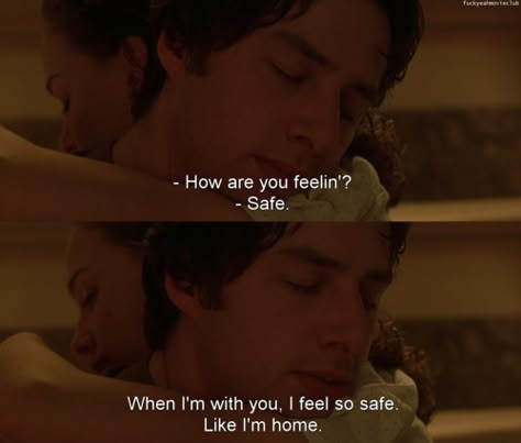 garden state Feeling Safe, Septième Art, My Kind Of Love, Movie Lines, Film Quotes, Tv Quotes, Intj, Two People, Hopeless Romantic