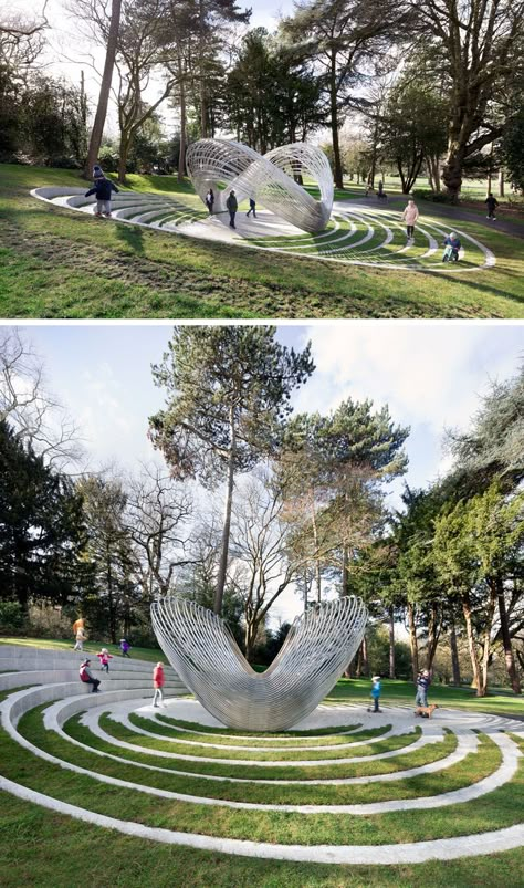 Sousse And Bardo Memorial Opens In Birmingham's Cannon Hill Park Landscape Architecture Park, Landscape Sculpture, Urban Landscape Design, Park Design, Park Landscape, Hill Park, Landscaping Supplies, Landscape Architecture Design, Landscape Plans