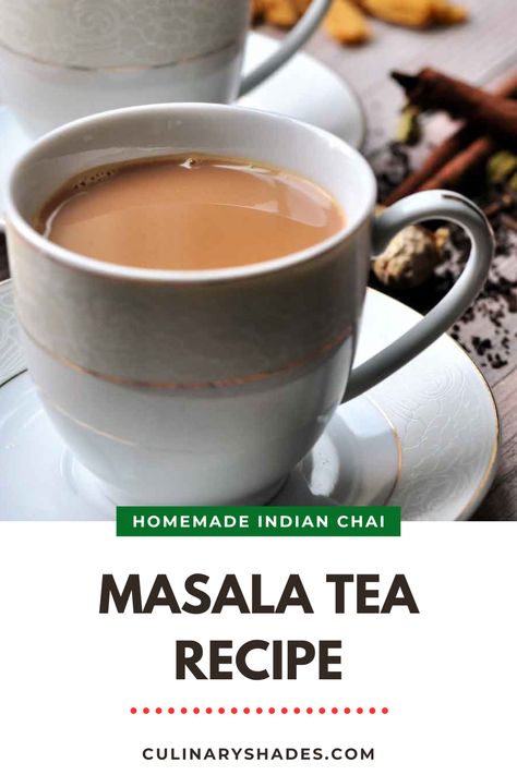 Masala chai is a spiced Indian tea that’s perfect for cooler weather. Made with black tea and spices, it’s warm and aromatic. This drink is cozy and comforting, like a little taste of fall in a cup. Authentic Chai Tea Recipe, Indian Chai Tea Recipe, Masala Tea Recipe, Masala Chai Tea Recipe, Tea Indian, Indian Chai Tea, Masala Chai Recipe, Masala Chai Tea, Indian Chai