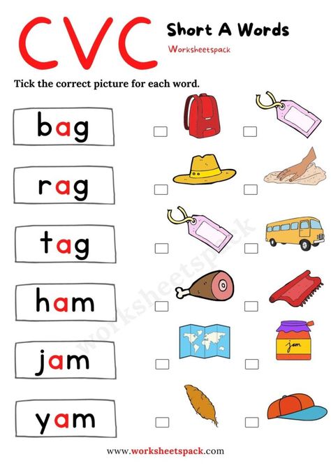 Short A Worksheets for Kindergarten Free PDF - Printable and Online Worksheets Pack Phonics Short Vowels Worksheets, Cvc Word Activities Free Printable Short A, Cvc Worksheets Kindergarten Free Printable, Short A Words Worksheet, Short A Worksheets Kindergarten, Short A Sound Worksheets, Short A Cvc Words Worksheets, An Words Worksheets For Kindergarten, Short Vowel Activities Kindergarten