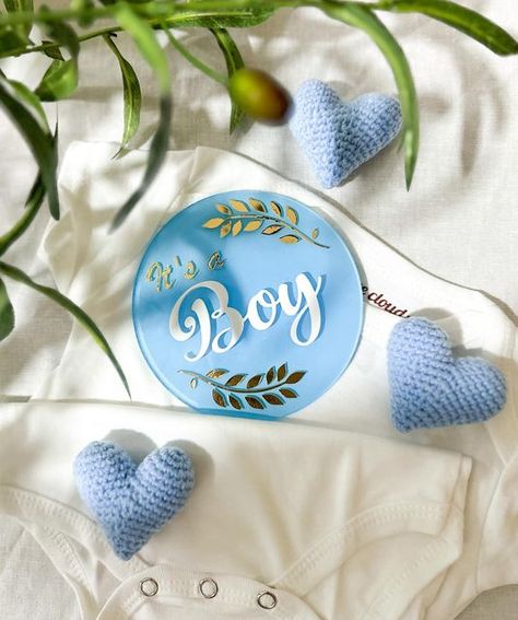 Artsy on Instagram: "Customize these cutest announcement boards with us! Any color or theme of ur choice 💙" Its A Baby Boy Images, Alhamdulillah Its A Baby Boy, Boy Announcement Ideas, Baby Blessing Quotes, Cradle Decoration, Newborn Birth Announcements, Baby Reveal Ideas, Baby Shower Images, Baby Boy Images