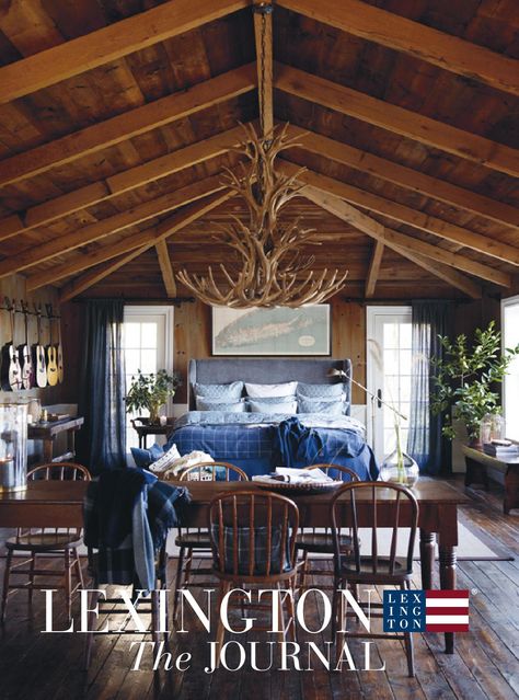 Lexington Fall Home Catalog Lexington Fall 2015 Home Collection Cozy Cottage Bedroom, Lexington Company, Nantucket Cottage, Luxe Bed, Log Cabin Interior, Lexington Home, Chalet Style, Ski Lodge, Lake Cottage