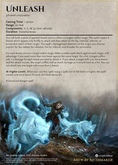 Dnd Ranger Spells, Dnd Homebrew Druid Subclasses, Druid Spells 5e, Druid Spells, Dnd Homebrew Spells, Spells Dnd, Dnd Feats, 5e Spells, Homebrew Spells