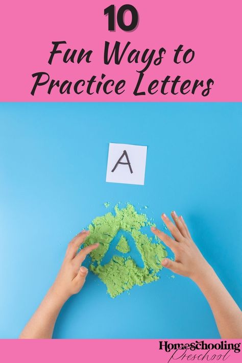 Fun Ways To Practice Writing Letters, Fun Ways To Learn Letters, Letters Activities For Preschool, Letter Practice Preschool, Kinesthetic Learning Activities, Tactile Activities, Kinesthetic Learning, Homeschooling Preschool, Alphabet Recognition