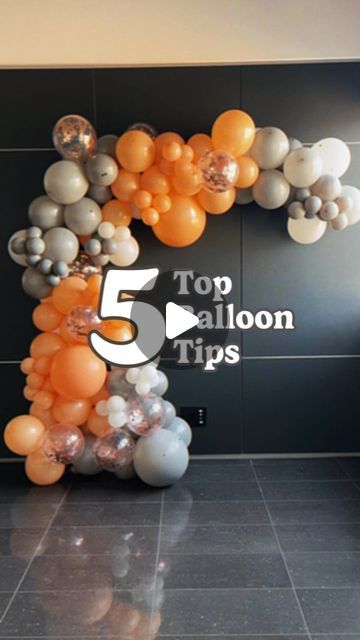 House of Party on Instagram: "Balloon Hacks Alert! 🎉 Here are our top tricks:

1. Create clusters for a solid foundation.
2. Use ribbon to turn those clusters into stunning balloon garlands.
3. Attach garlands to walls effortlessly with masking tape and bands.
4. Secure floor garlands with a combination of tape, hooks, and bands for stability.
5. Use elastic bands to easily add 5-inch balloons to your garland.

Try these hacks to elevate your party decor! #BalloonHacks #balloontutorial #balloontipsandtricks #balloontips #ballooneducation #trend decor #houseofpartyco" Wall Balloon Garland Ideas, How To Balloon Garland Diy, How To Design Balloons, Balloon Arch With Ribbon, Graduate Balloon Decorations, Balloon Garland Over Doorway, How To Make Garland Balloon, Balloon Decorations On Wall, Balloon Hoop Diy