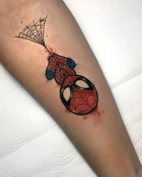 Spider Man Tattoo, Deadpool Tattoo, Spiderman Tattoo, Avengers Tattoo, Comic Tattoo, Image Spiderman, Marvel Tattoos, Leo Tattoos, Geek Tattoo