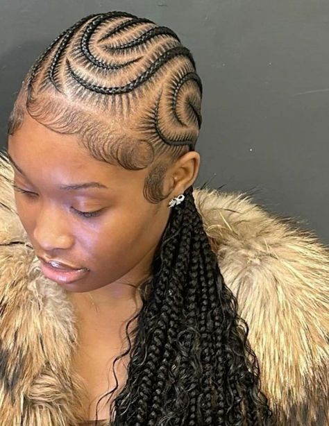 Hair Styles Braids Cornrows, Braids Hairstyles Cornrows, Hair Braid Designs, Hairstyles Cornrows, Lemonade Braids Hairstyles, Hair Styles Braids, Braided Hairstyles For Black Women Cornrows, Braids Cornrows, Big Box Braids Hairstyles