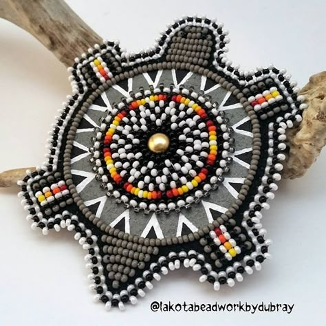 Lakota Beadwork, Beaded Regalia, Beaded Bear, Beaded Turtle, Oglala Lakota, Cherokee Dress, Beaded Tie, Indian Beadwork, Native American Beadwork Patterns